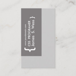 CSSのコンピュータ・プログラマーのデザイン 名刺