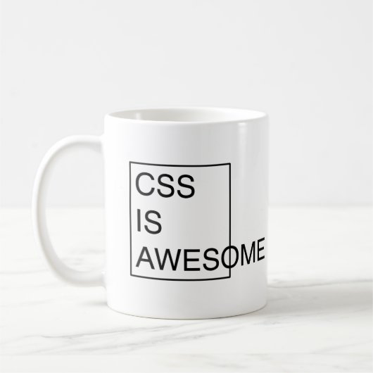 CSSは素晴らしいマグです コーヒーマグカップ (左)