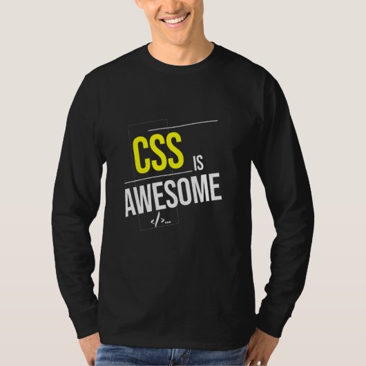 CSSは素晴らしくもの巣・プログラマー Tシャツ (正面)