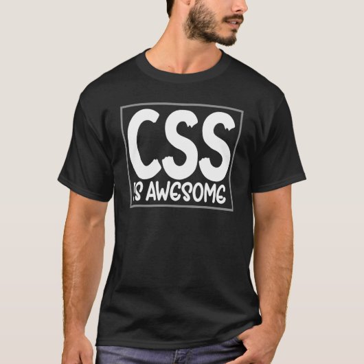 Cssコンピュータ言語Cssは素晴らしくもの巣・デザイナ Tシャツ (正面)