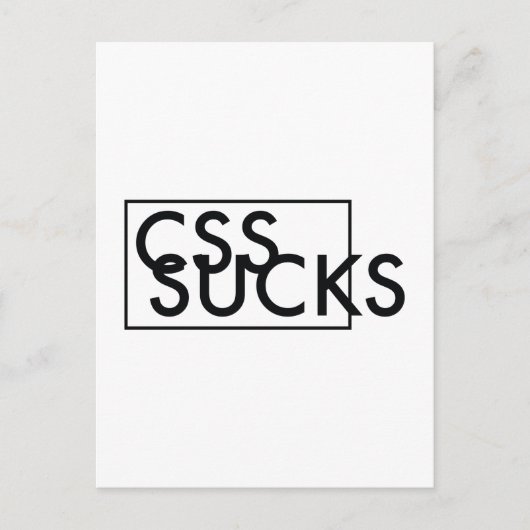 CSS最低 ポストカード (正面)