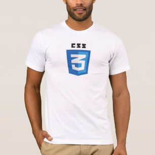 CSS3ロゴの白のTシャツ Tシャツ