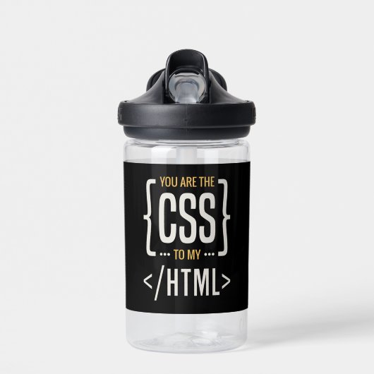 CSS HTML ウォーターボトル (正面)