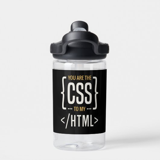 CSS HTML ウォーターボトル (背面)