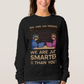 CSS HTML web developer programmer nerd geek couple スウェットシャツ (正面)