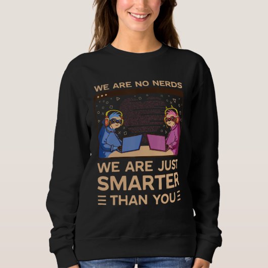 CSS HTML web developer programmer nerd geek couple スウェットシャツ (正面)