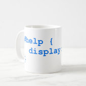 CSS no help コーヒーマグカップ (正面左)