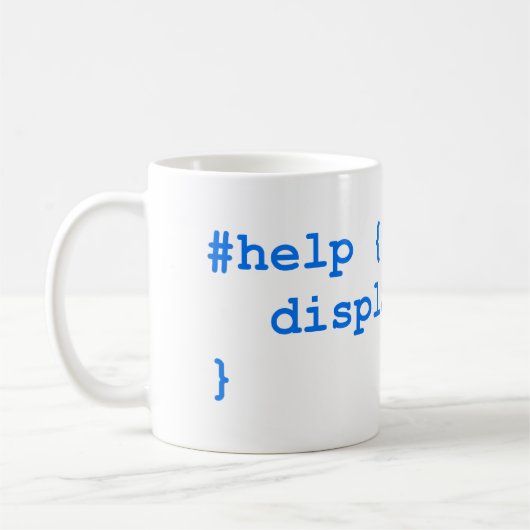 CSS no help コーヒーマグカップ (左)