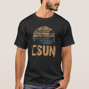 CSUN ヴィンテージ サンセット ダストレス加工 Tシャツ