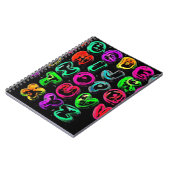 CSVLグラフィティカラフルアルファベット文字 ノートブック (左側)