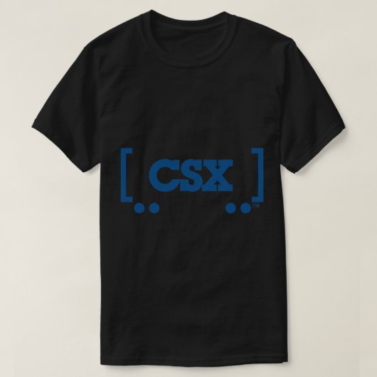 CSXトレインロゴクラシックTシャツ Tシャツ (デザイン正面)