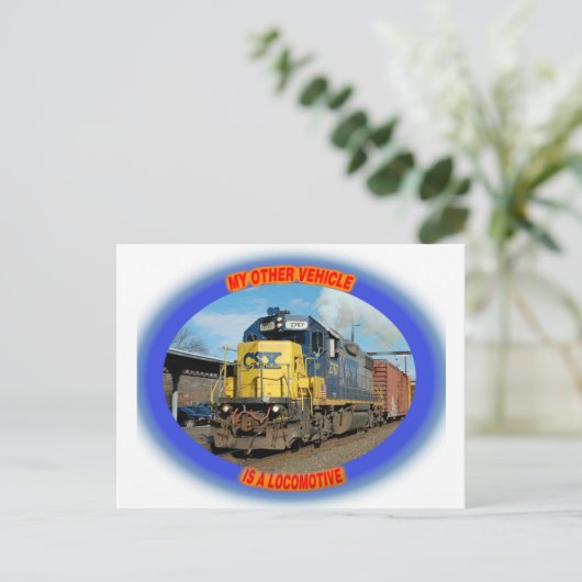 CSX機関車 ポストカード (スタンド正面)