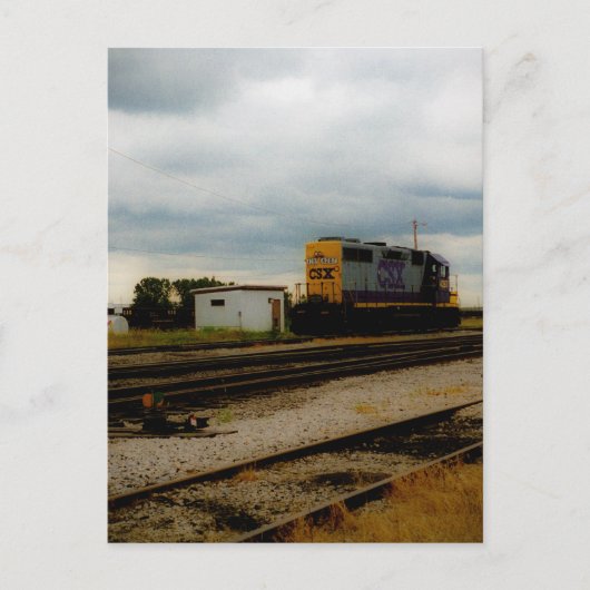 CSX鉄道ディーゼルヤードエンジントレドOH ポストカード (正面)