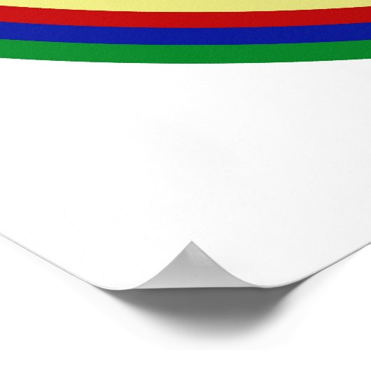 CTカラー同心円に対す数々のるオペアートオマージュ ポスター (角)