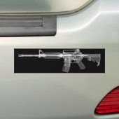 CTスキャンまたはX線AR15のライフルのバンパーステッカー バンパーステッカー (車上)
