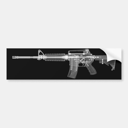 CTスキャンまたはX線AR15のライフルのバンパーステッカー バンパーステッカー (正面)
