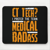 Ctテクおもしろいック放射線学Ctキャットスキャン – 医療不良 マウスパッド (正面)