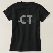 CT技術者コンピュータ断層撮影 Tシャツ (デザイン正面)