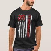CT技術者米国国旗の愛国医療 Tシャツ (正面)
