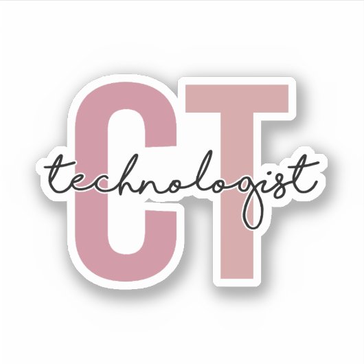 CT技術者、コンピュータ断層撮影技術者 シール (正面)