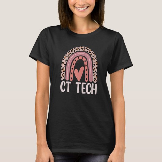 CT技術者 コンピュータ断層撮影 診療放射線技師 Tシャツ (正面)