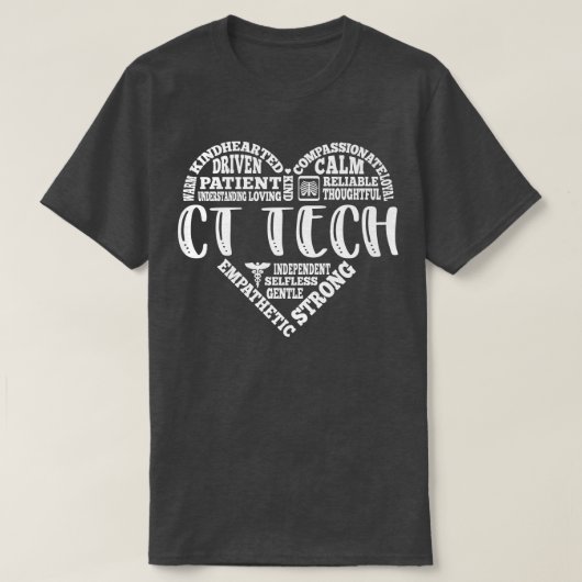 CT技術、放射線科医、X線気に、慈悲の Tシャツ (デザイン正面)