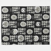 CT Scan_this is depression_BLK_CTFOD フリースブランケット (正面(横))