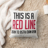 CTAの赤線枕 クッション (ブランケット)