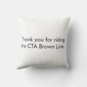 CTAブラウンライン枕 クッション (裏面)