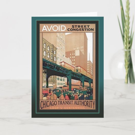 CTAループ100年シカゴ カード (正面)