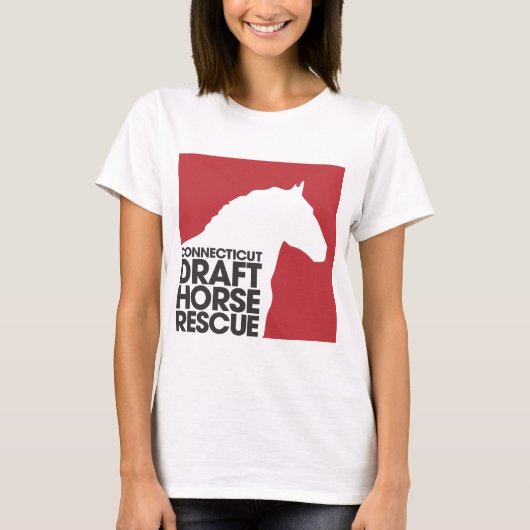 CTDraftの馬の救助の女性ベビードールのTシャツ Tシャツ (正面)