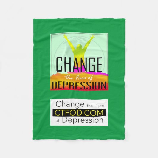 CTFODロゴとバナー フリースブランケット (正面)