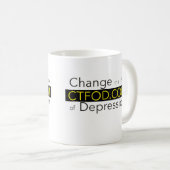 CTFOD不況バナーの顔を変更する2マグカップ コーヒーマグカップ (正面右)