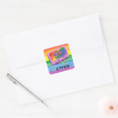 CTFOD-私の静脈に虹-sticker スクエアシール (封筒)