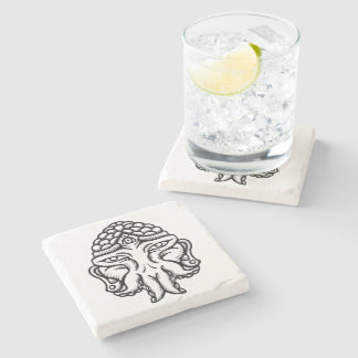 Cthudaの顔-大理石のコースター ストーンコースター