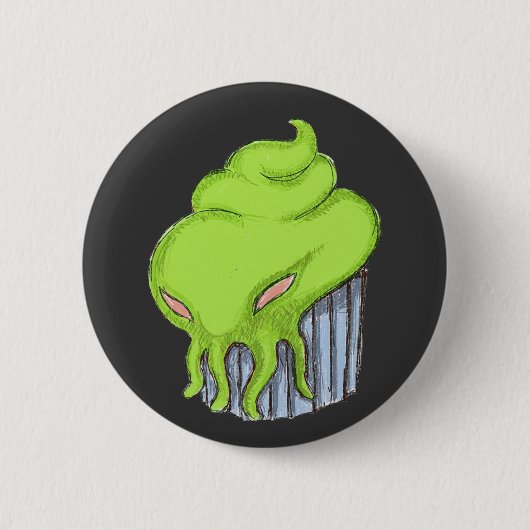 Cthulhuのカップケーキ 缶バッジ (正面)