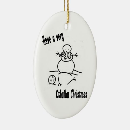 Cthulhuのクリスマス セラミックオーナメント (右)