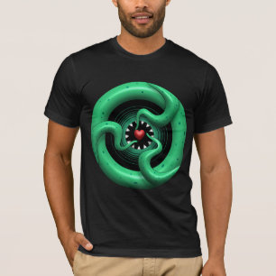 Cthulhuのハートの基本的なアメリカの服装 Tシャツ