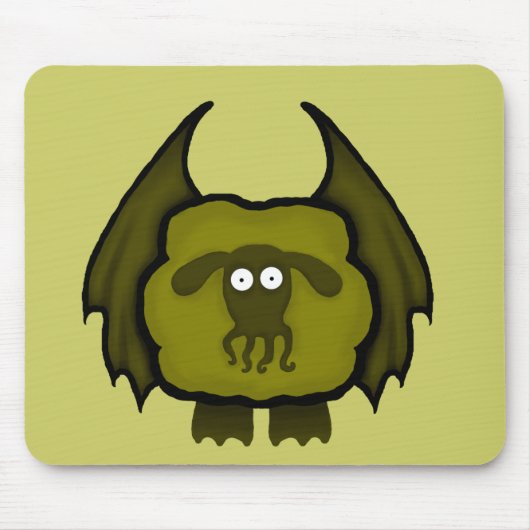 Cthulhuのヒツジのマウスパッド マウスパッド (正面)