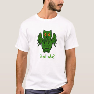 Cthulhuのフクロウ Tシャツ