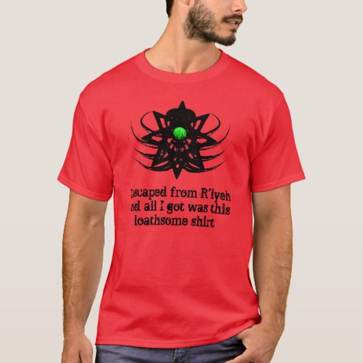 Cthulhuのワイシャツ- R'lyehからの脱出 Tシャツ (正面)
