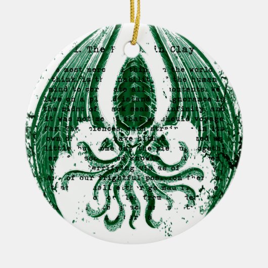 Cthulhuの呼出し セラミックオーナメント (正面)