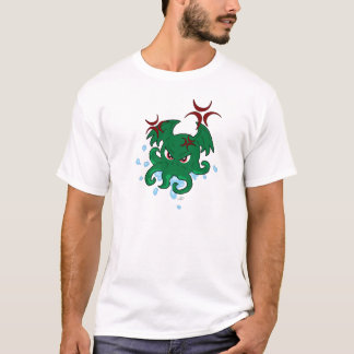 Cthulhuの怒っている男性Tシャツ Tシャツ