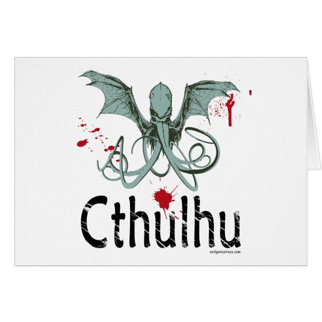 Cthulhuの恐怖ベクトル芸術 (正面横)