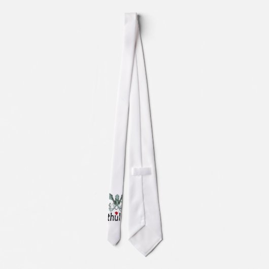 Cthulhuの恐怖ベクトル芸術 ネクタイ (裏面)