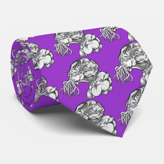 Cthulhuの頭部 ネクタイ (ロール)