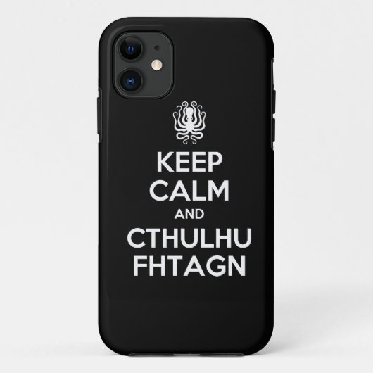 CthulhuのKeep Calm and Carry OnのiPhone 5の場合 Case-Mate iPhoneケース (裏面)