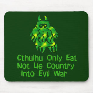 Cthulhuはただ食べます マウスパッド