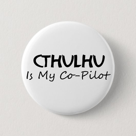 Cthulhuは私の副操縦士です 缶バッジ (正面)