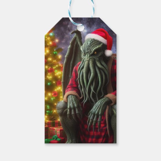CthulhuクリスマスレプマスメリーCthulhumas ギフトタグ (正面)